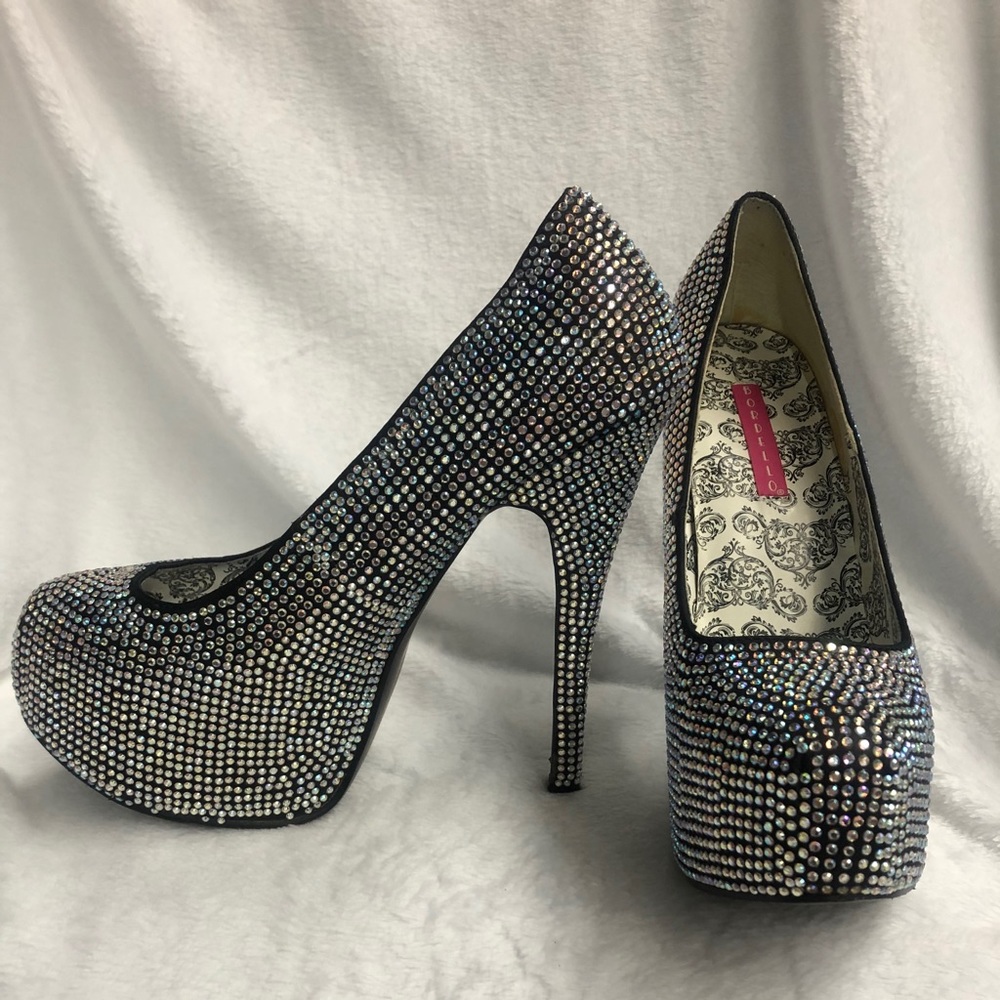 Iridescent Platform Bordello Heels